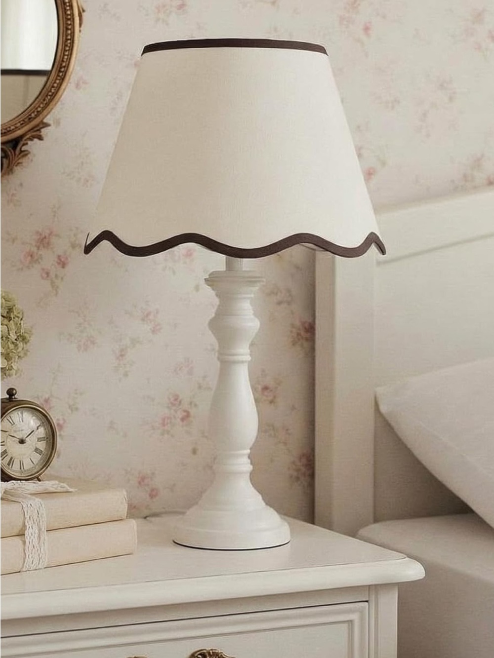 2 piece scalloped lamp shades